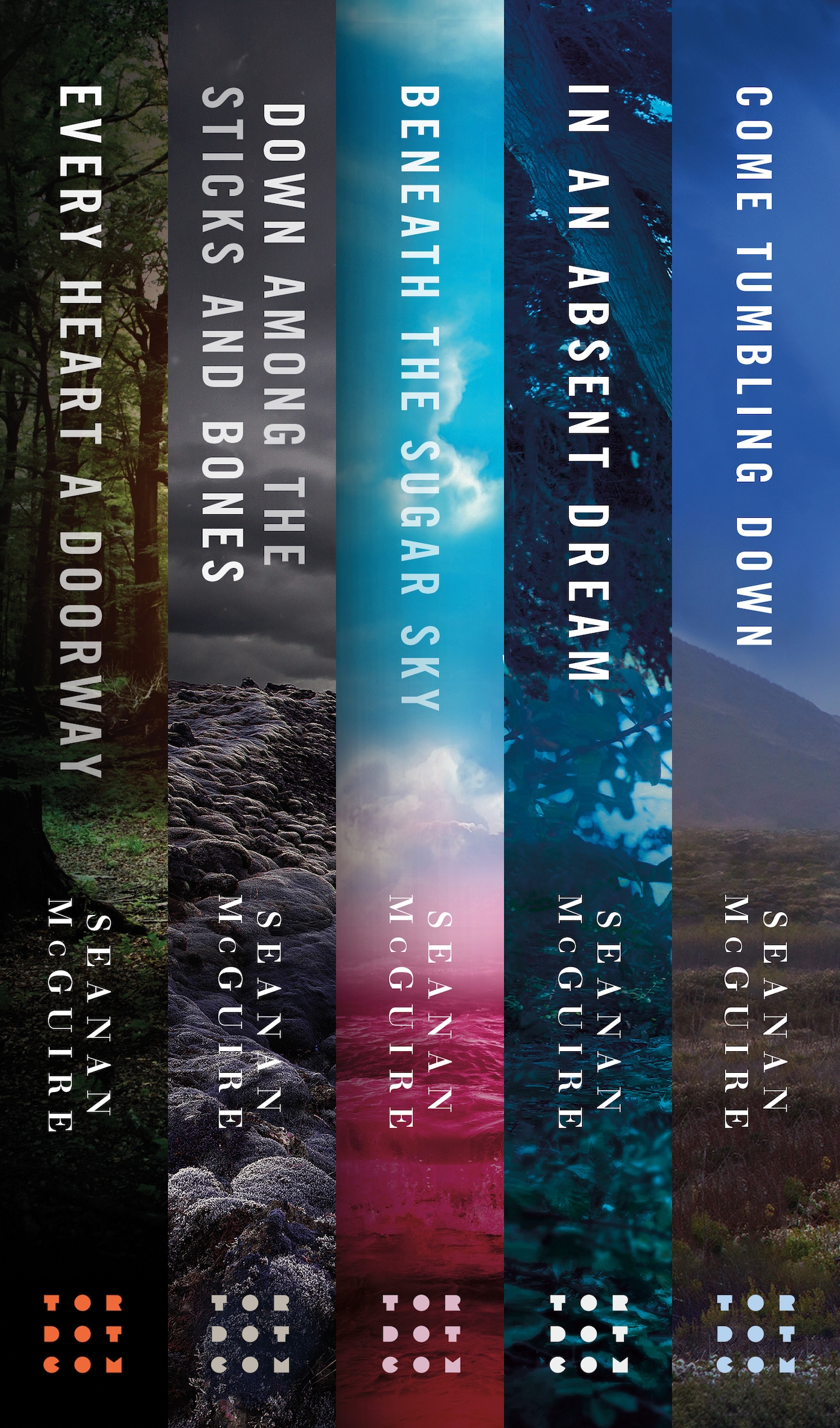 Wayward Children: The First Five Adventures : Every Heart a Doorway, Down Among the Sticks and Bones, Beneath the Sugar Sky, In an Absent Dream, Come Tumbling Down by Seanan McGuire, Lee Harris
