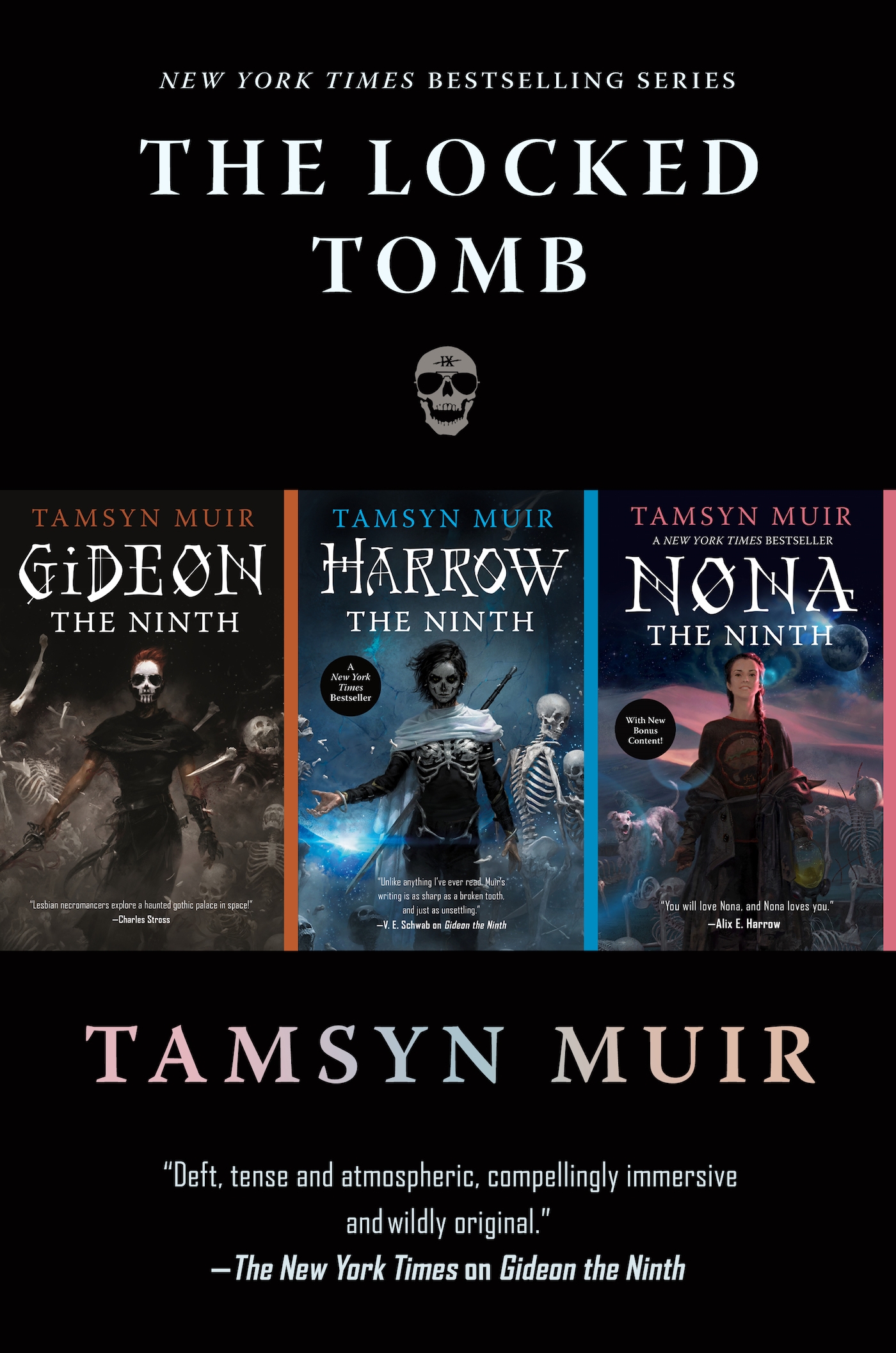 The Locked Tomb Series : Gideon the Ninth, Harrow the Ninth, Nona the Ninth by Tamsyn Muir