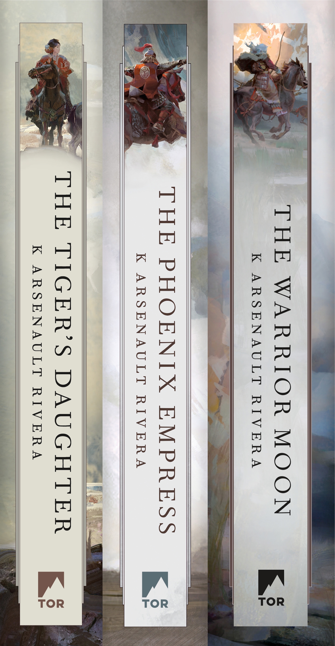 The Ascendant Trilogy : The Tiger's Daughter, The Phoenix Empress, The Warrior Moon by K Arsenault Rivera