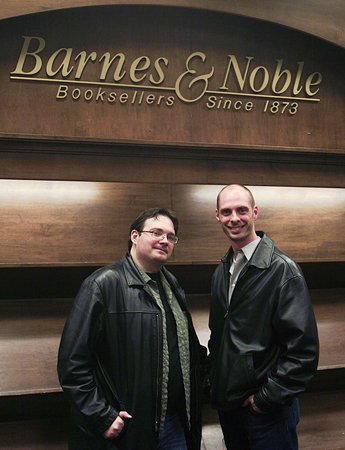 Brandon and Jason take a photo op